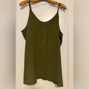 Olive green tank 🫒